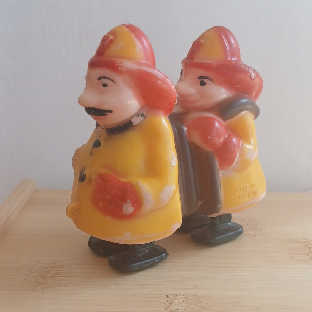 Vintage Firemen Marx Ramp Walker Hong Kong 1960's